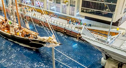 medieval port scene medieval port scene