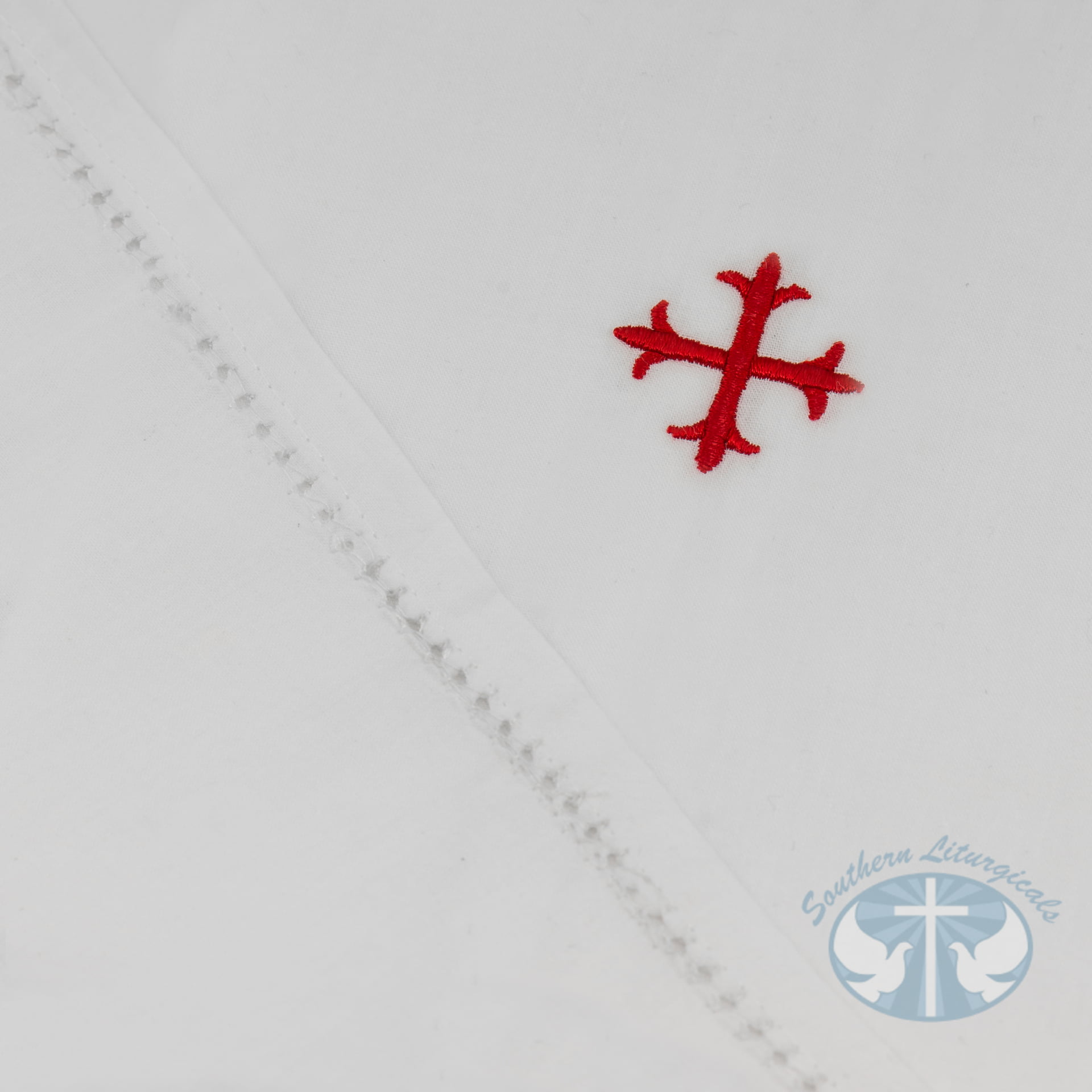 Red cross on white fabric Red cross on white fabric
