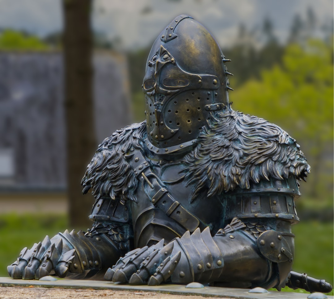 templar knight in winter cloak templar knight in winter cloak