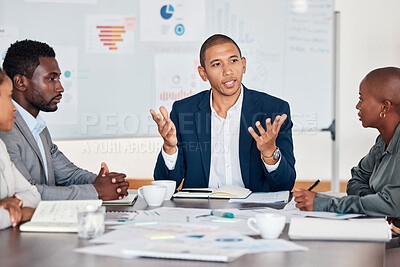 Business leaders discussing strategy in a conference room