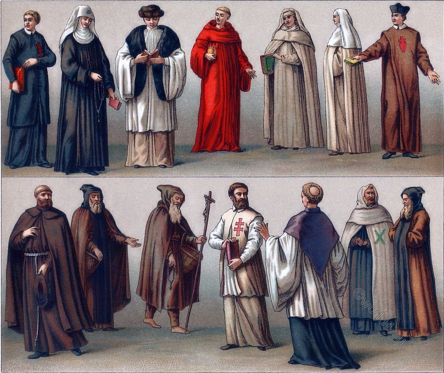 Historical monastic order robes
