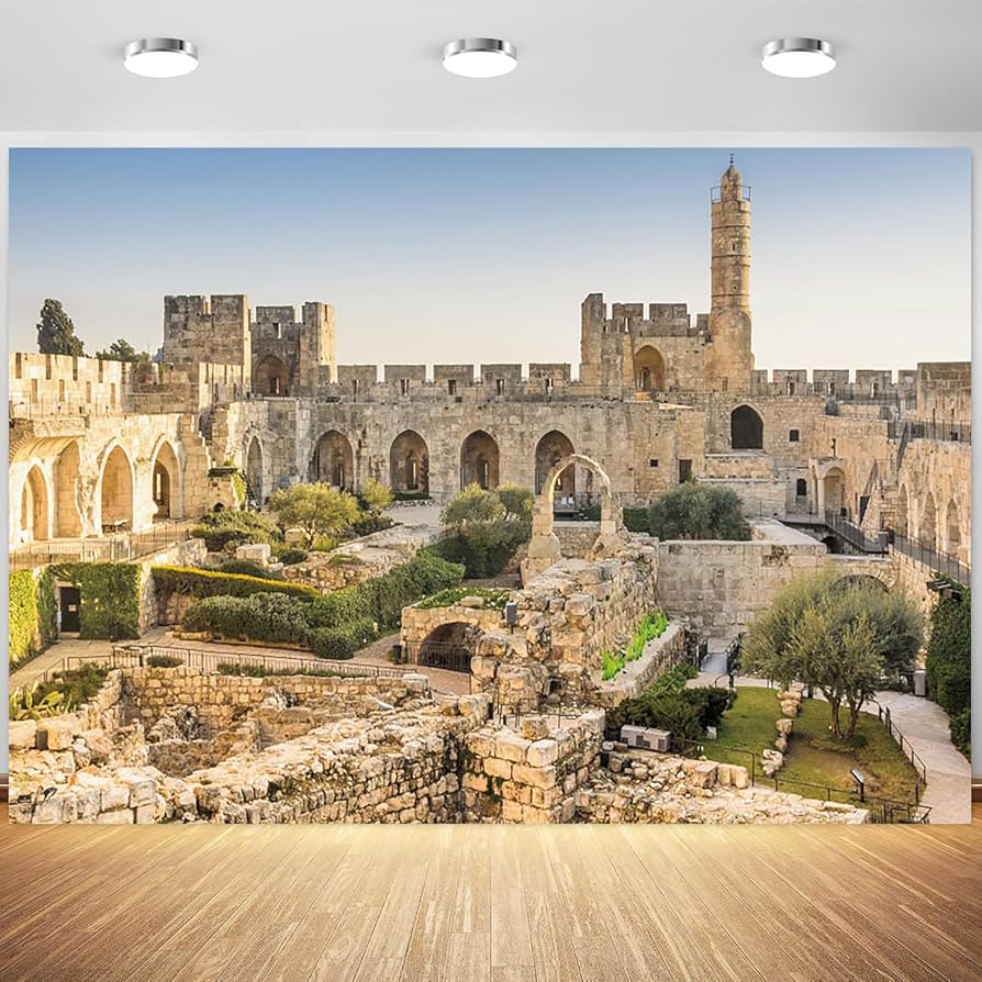 Medieval Jerusalem cityscape