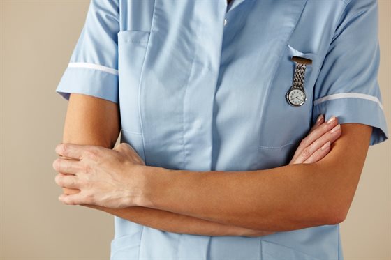 Healthcare worker in uniform