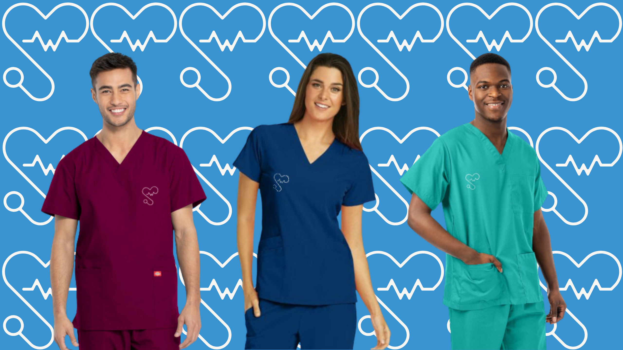 Medical professional in scrubs