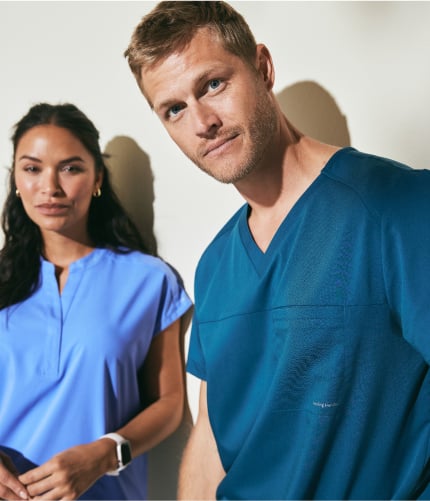 Healthcare professional wearing comfortable scrubs