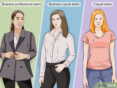 Office professionals in business casual uniforms