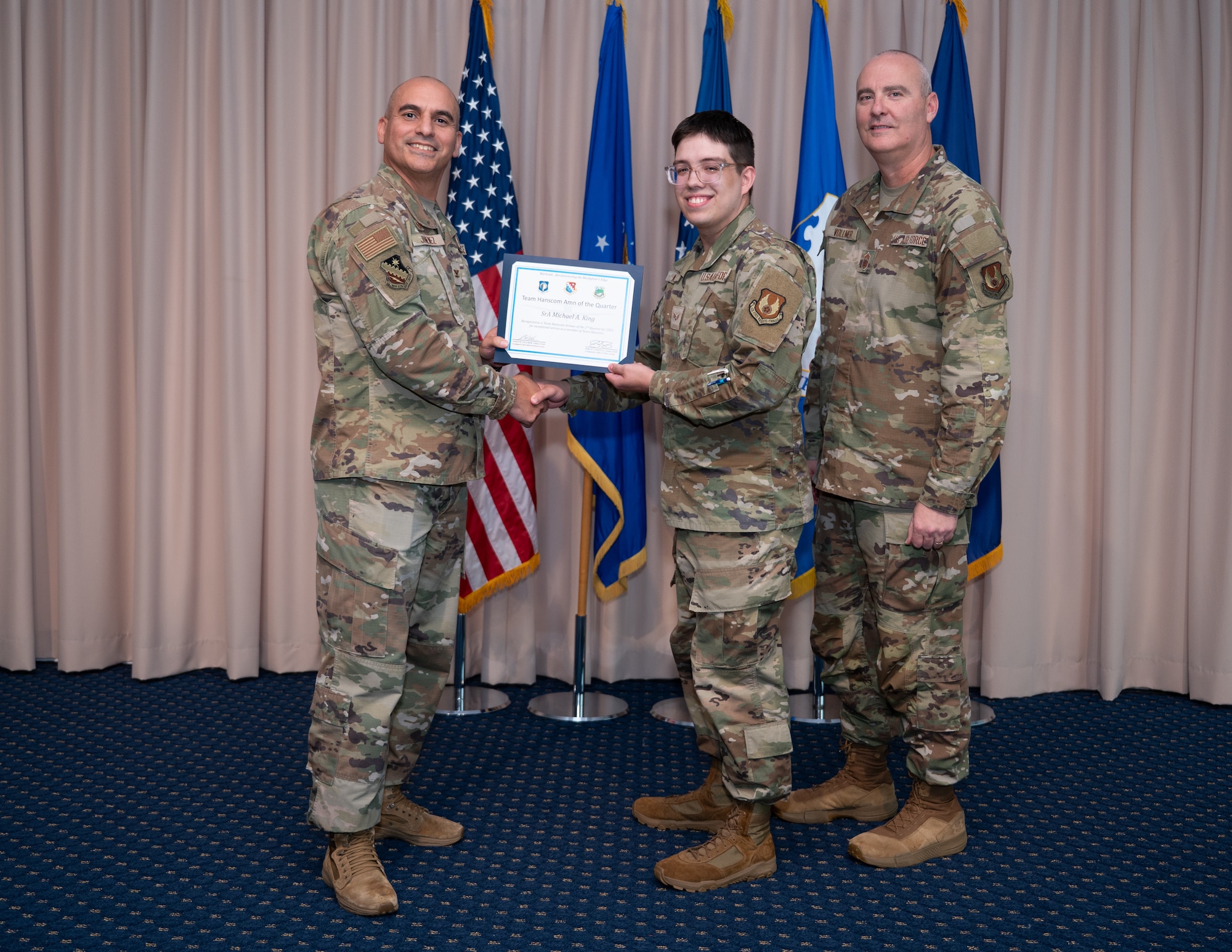 Team receiving award